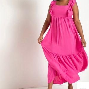 BNWOT Eloquii Pink Maxi Dress
